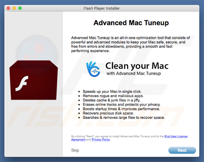 attention advanced mac cleaner